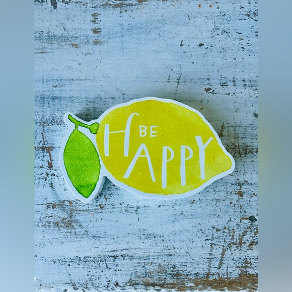 *Be Happy Chunky Lemon Shelf Sitter - Picture 9 of 11